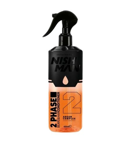 NISHMAN Hair and Beard Conditioner Spray 400 ml (Argan)